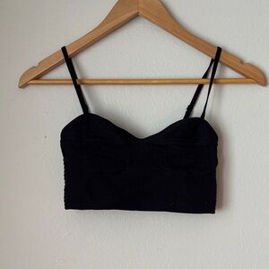 Garage Black Crop Top